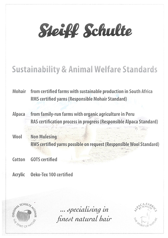 Steiff Schulte - Sustainability and Animal<br />
Welfare Standards 2023